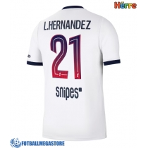 Fotballdrakt Herre Paris Saint-Germain Lucas Hernandez #21 Bortedrakt 2026-27 Kortermet